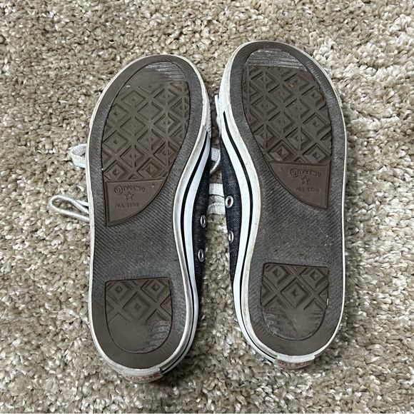 Black Low Top Converse All Star Sneakers - Picture 3 of 4